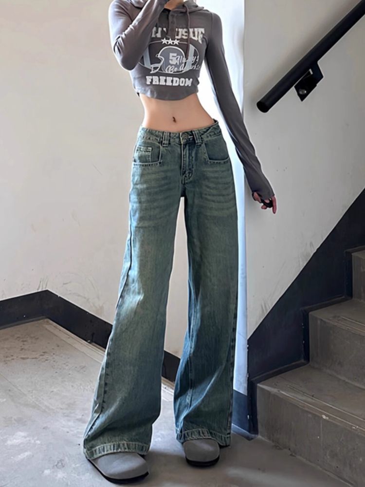 Celana Jeans Coklat Harajuku Y - Japanese Street Fashion Female ulasan dan harga