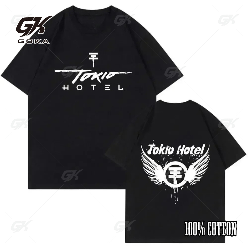 Kaus Gambar Monogram Band Rock - Street Fashion In Tokyo ulasan dan harga