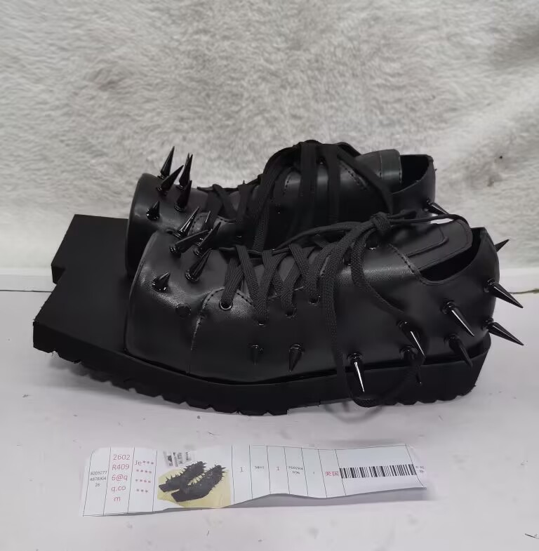 Sepatu Boots Kulit Hitam Wanit - Street Fashion Y2K ulasan dan harga