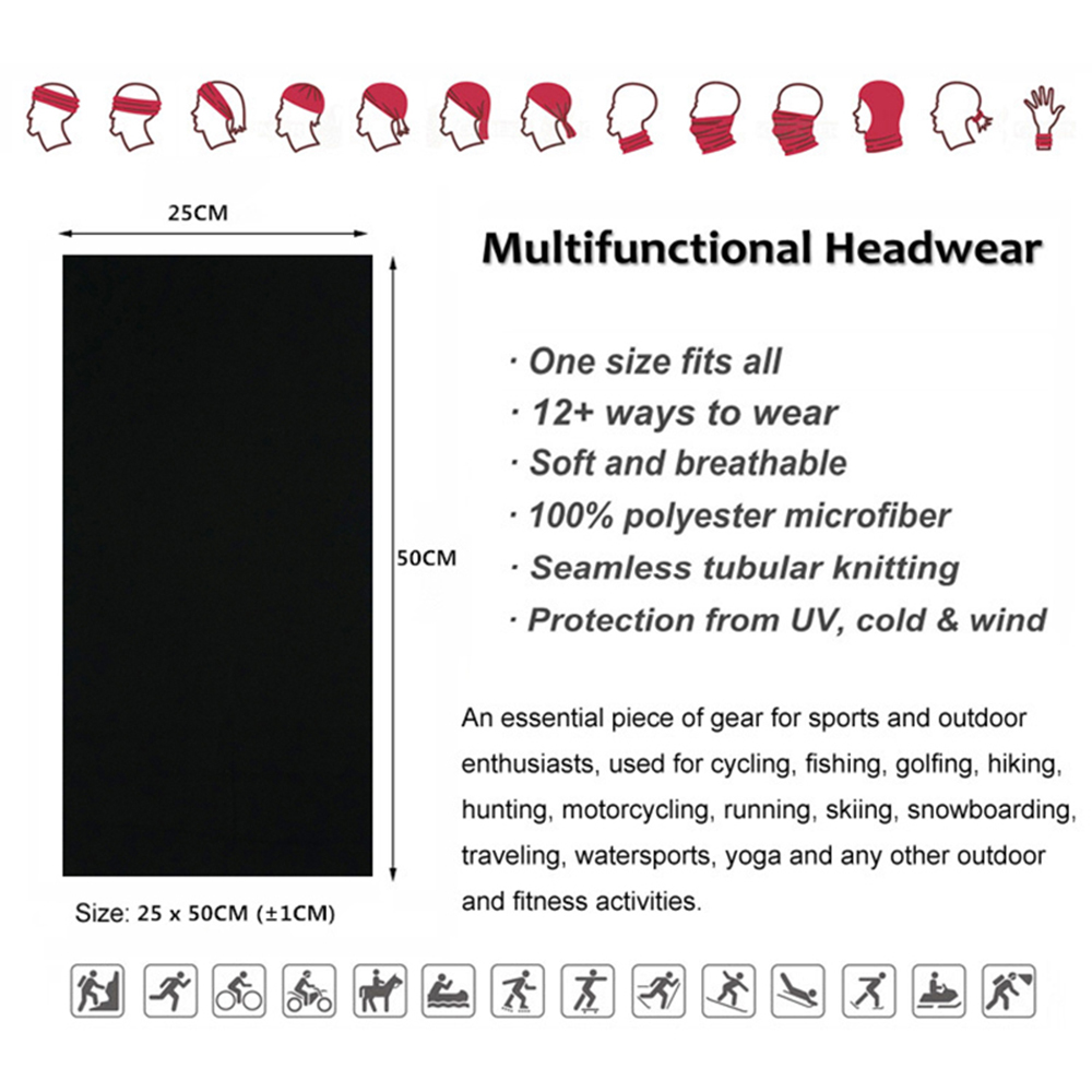 Bandana warna Solid tanpa keli - Balaclava Face Mask ulasan dan harga