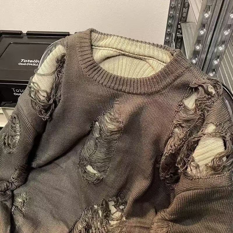 Sweater Vintage Y2k untuk pria - Street Fashion Youth ulasan dan harga
