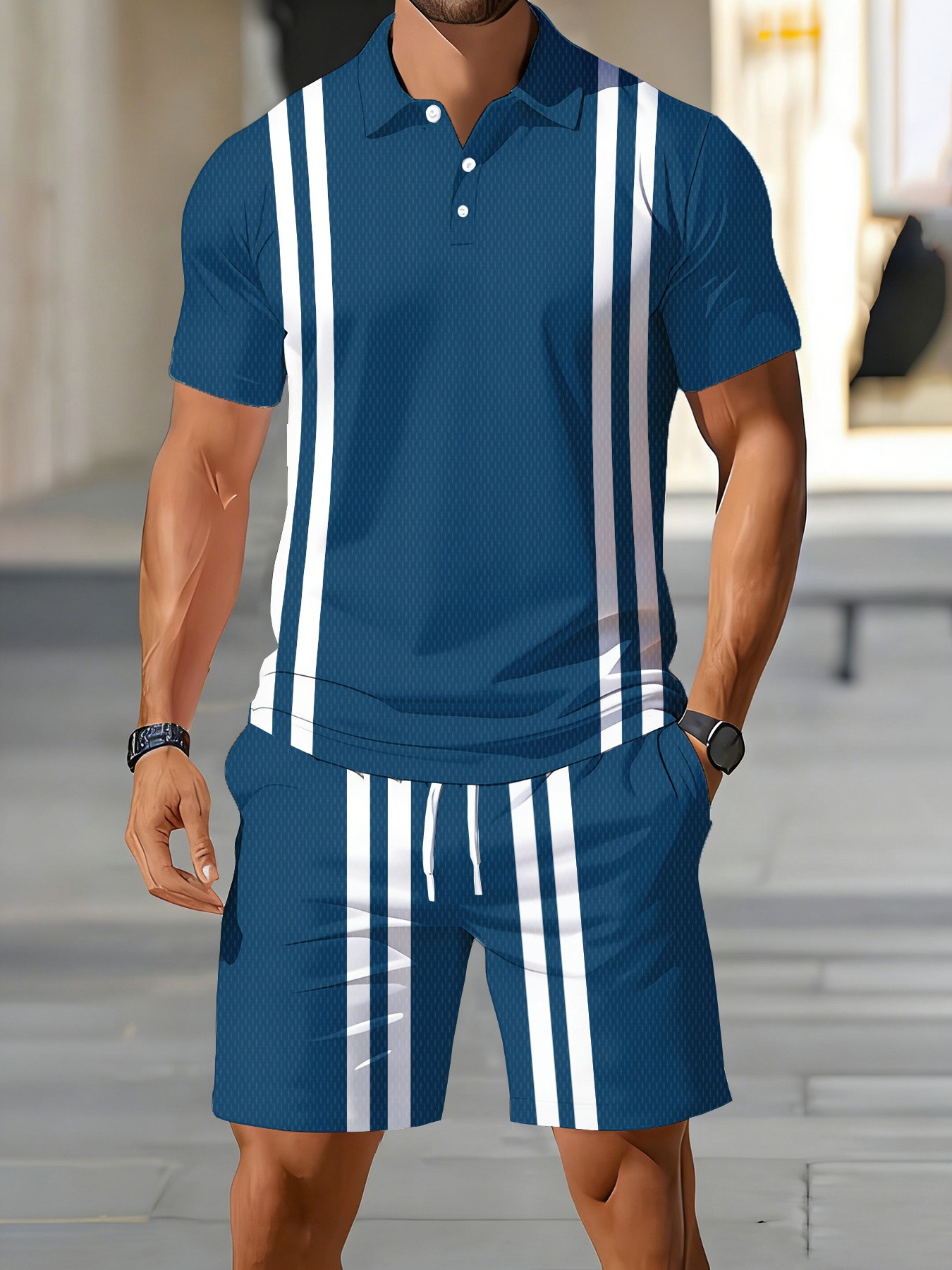 Set Kaos Polo Lengan Pendek Pr - Street Fashion Designer ulasan dan harga