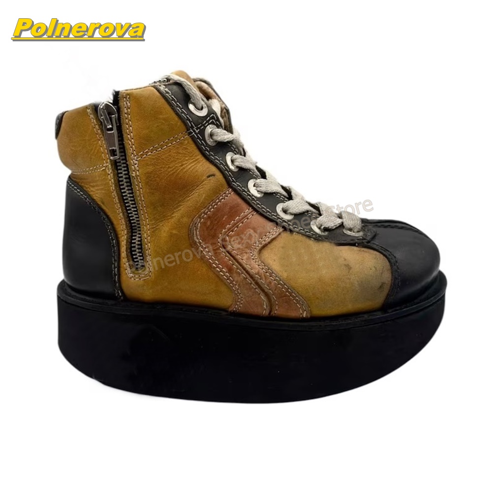 Sepatu Boots Platform Vintage  - Street Fashion Y2K ulasan dan harga