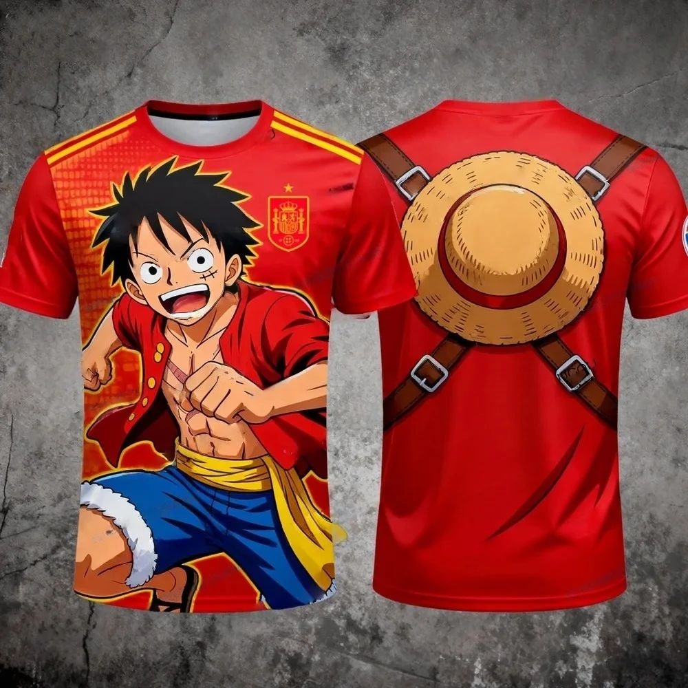 Kaos Anime One Piece Monkey D  - Street Fashion Pose ulasan dan harga