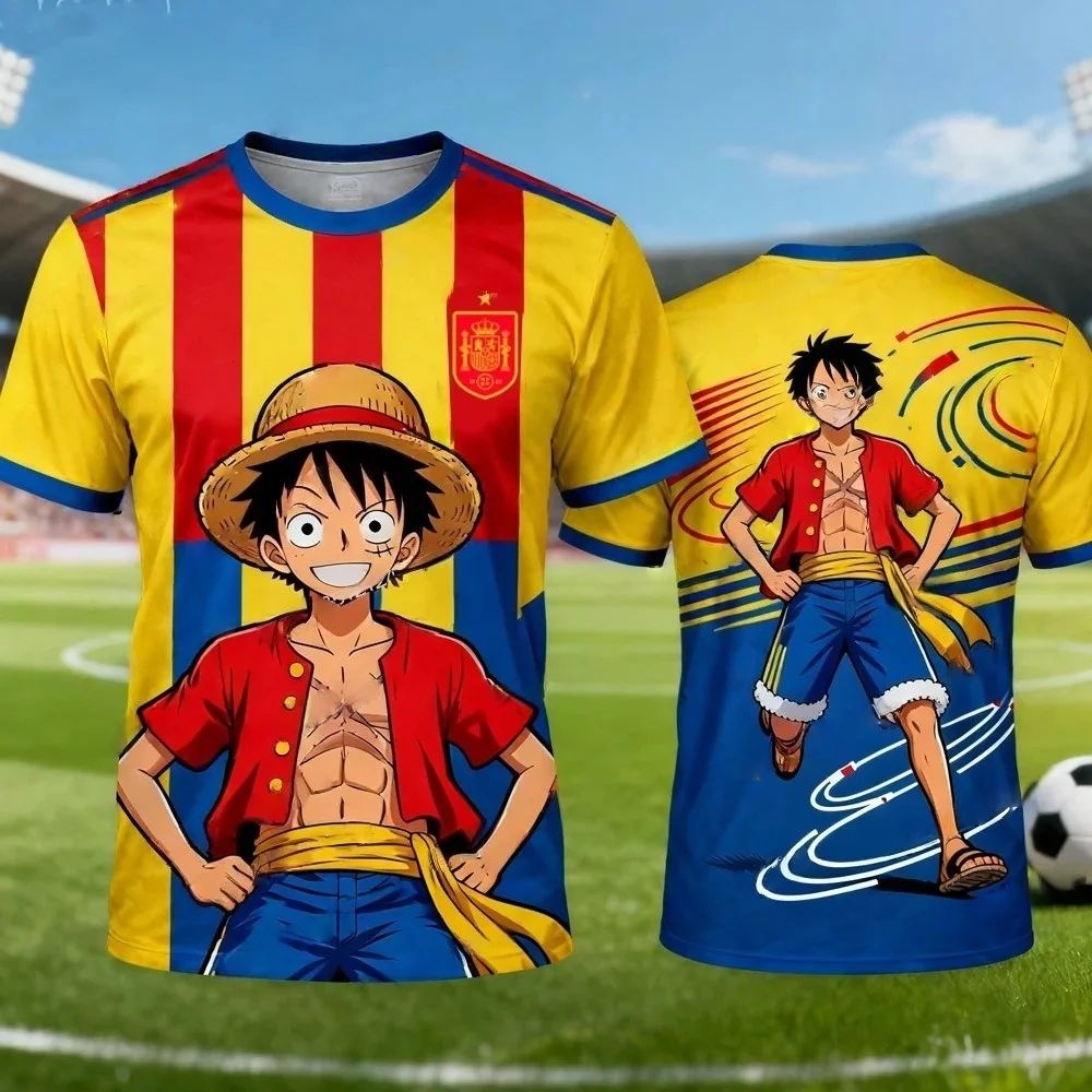 Kaos Anime One Piece Monkey D  - Street Fashion Pose ulasan dan harga