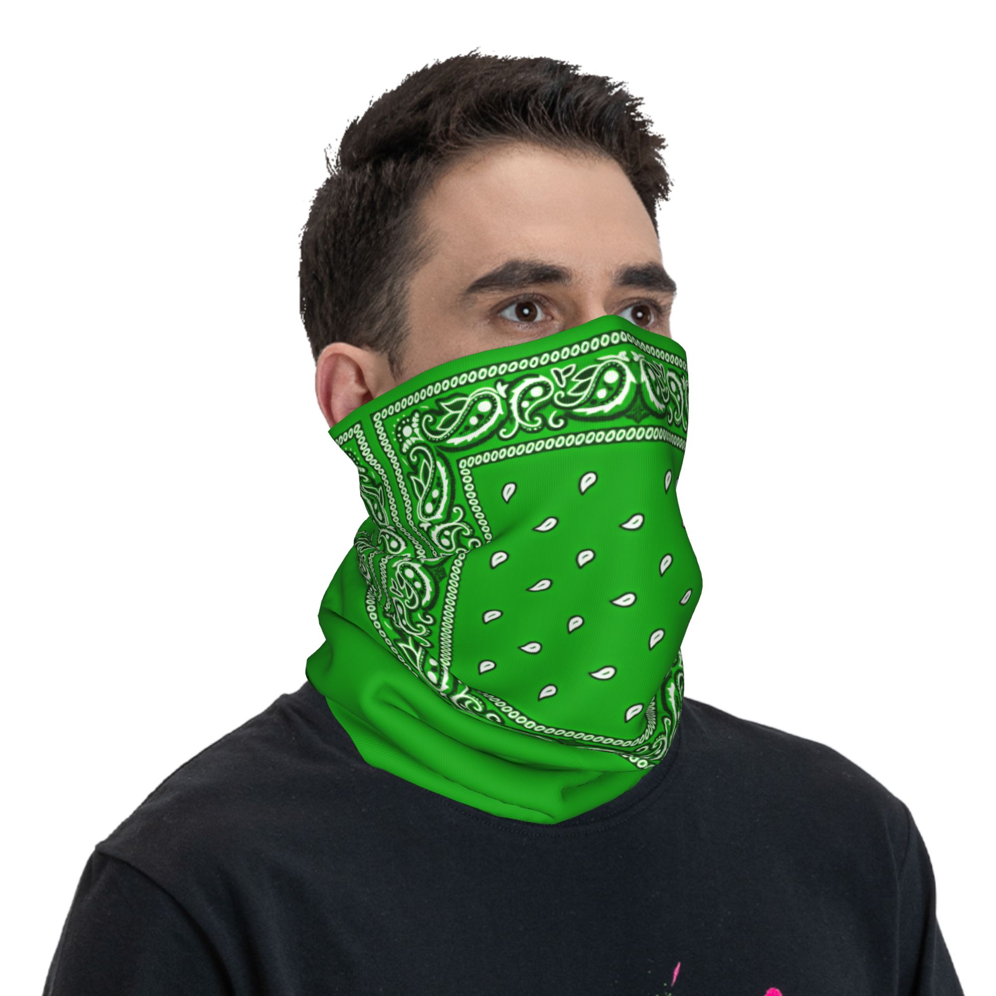 Bandana Hijau Keren, Masker Be - Balaclava Face Mask ulasan dan harga