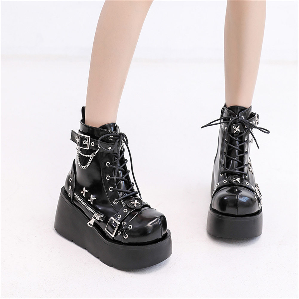 Sepatu Bot Pergelangan Kaki Pl - Girl Fashion Street ulasan dan harga