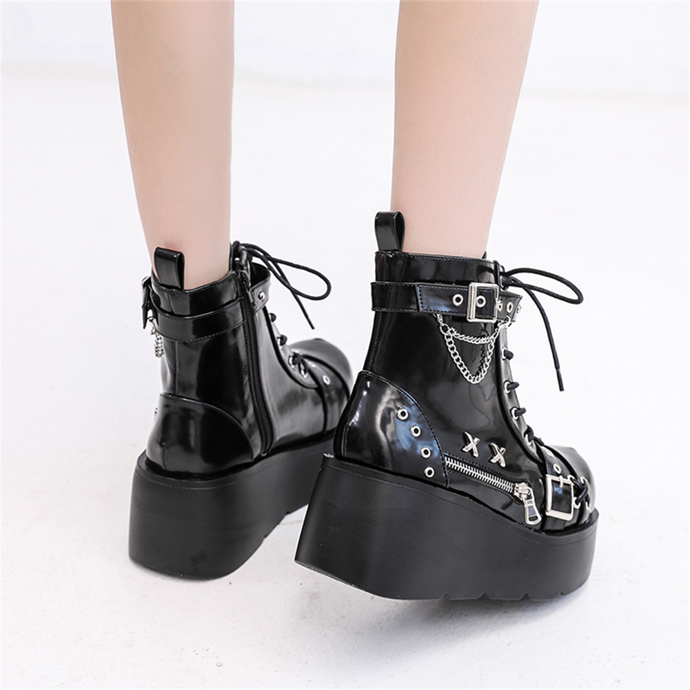 Sepatu Bot Pergelangan Kaki Pl - Girl Fashion Street ulasan dan harga