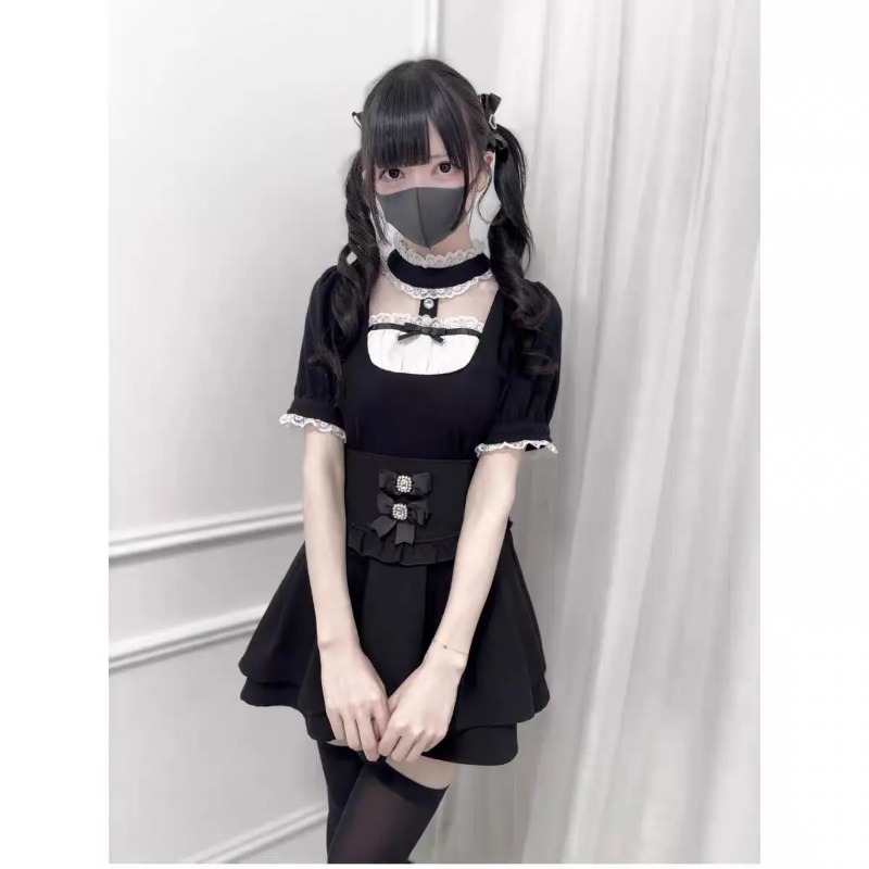 Blus Kotak-kotak Renda Ruffle  - Girl Fashion Street ulasan dan harga